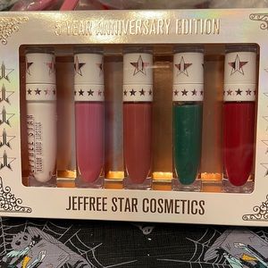 Brand new Jeffree star five year anniversary lippie set